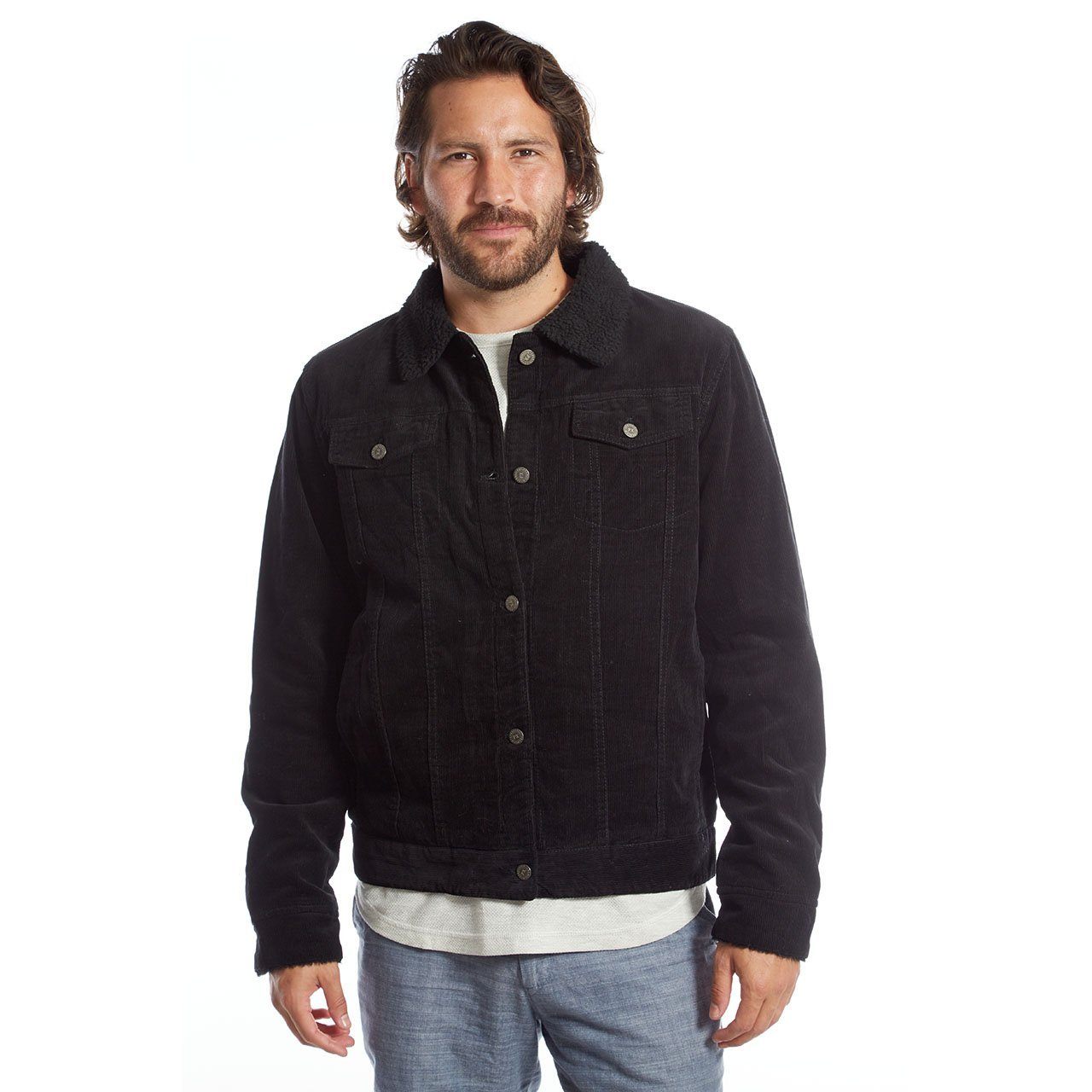Marlon Corduroy Aviator Jacket - Italiqo