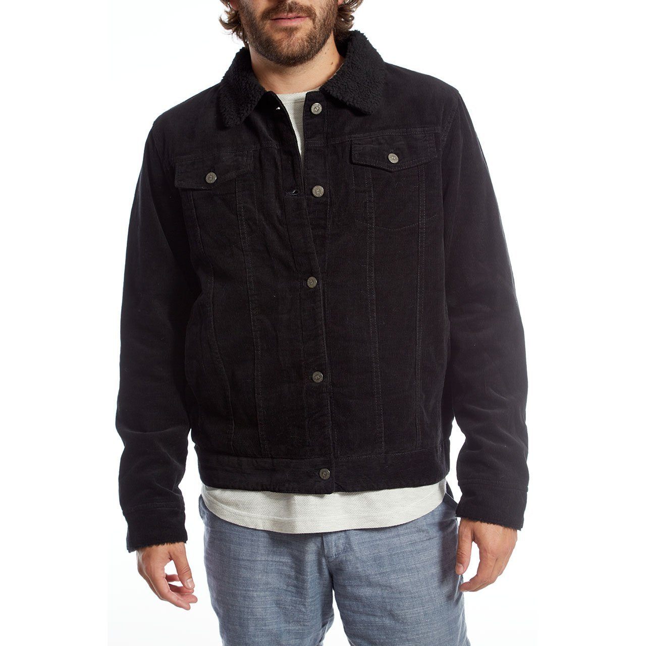 Marlon Corduroy Aviator Jacket - Italiqo