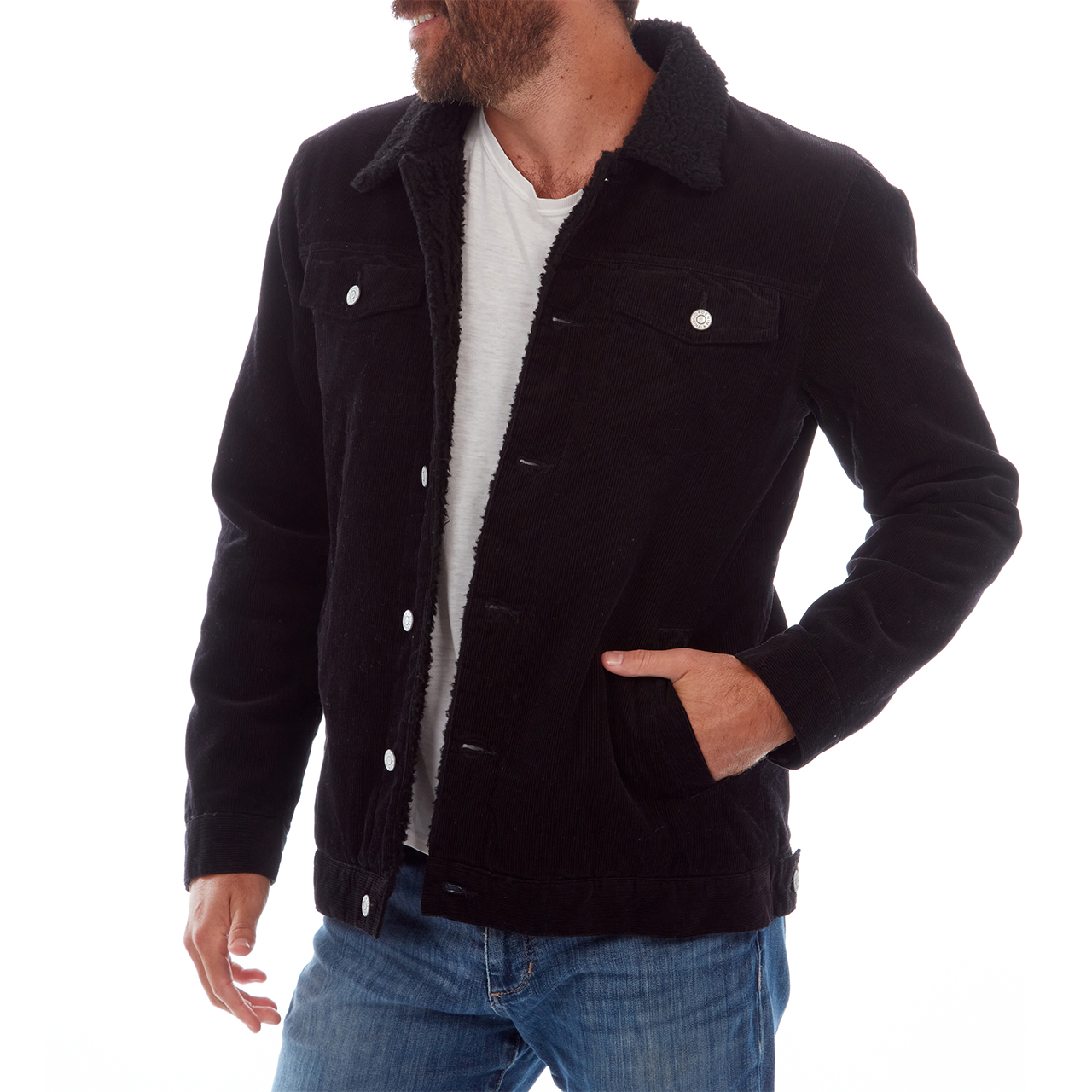 Kolton Corduroy Trucker Jacket - Italiqo