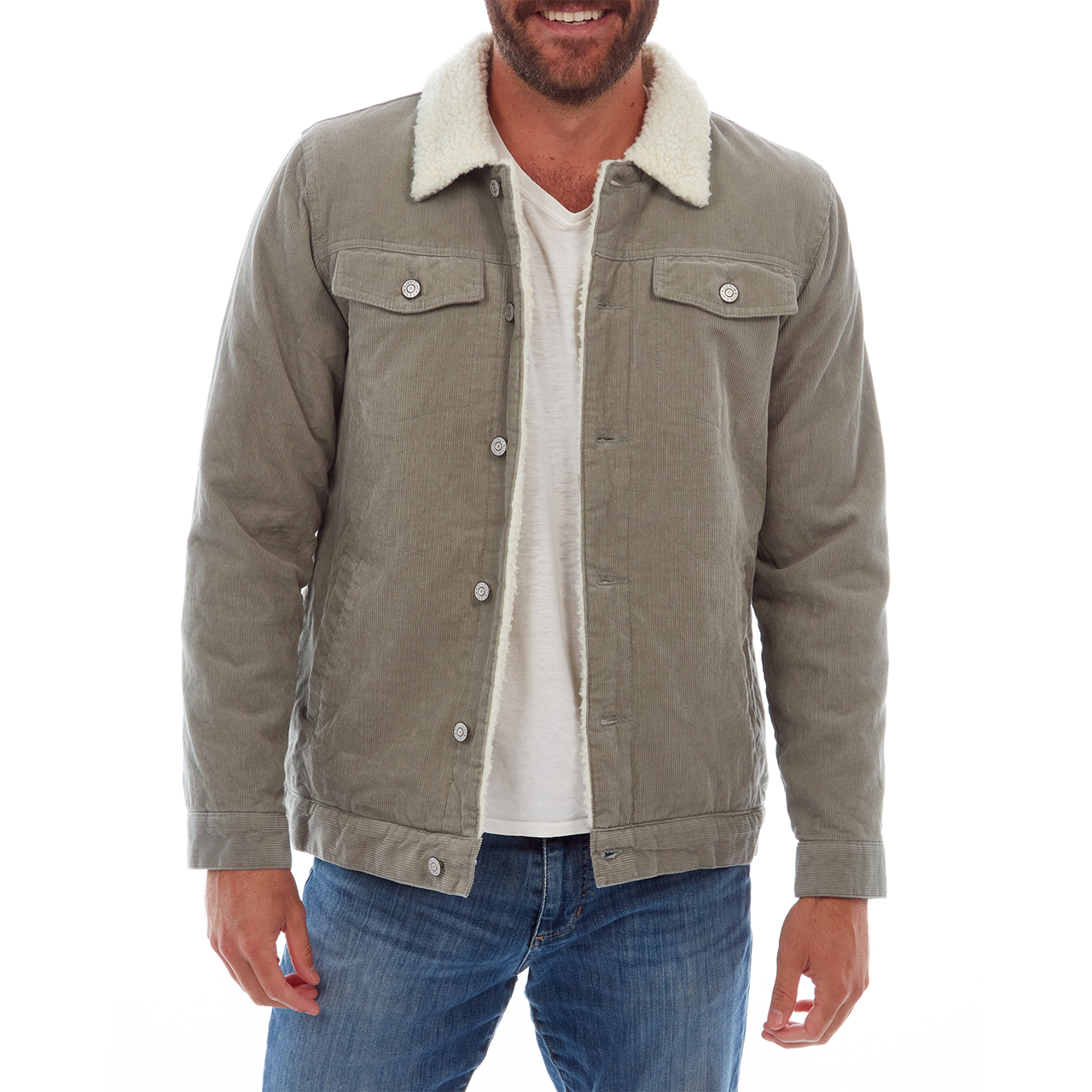Kolton Corduroy Trucker Jacket - Italiqo