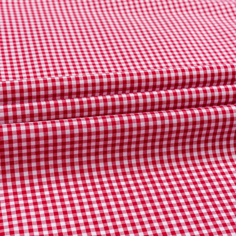 Man Standard-Fit Long-Sleeve Micro-Check Shirts Patch Pocket Thin Soft 100% Cott
