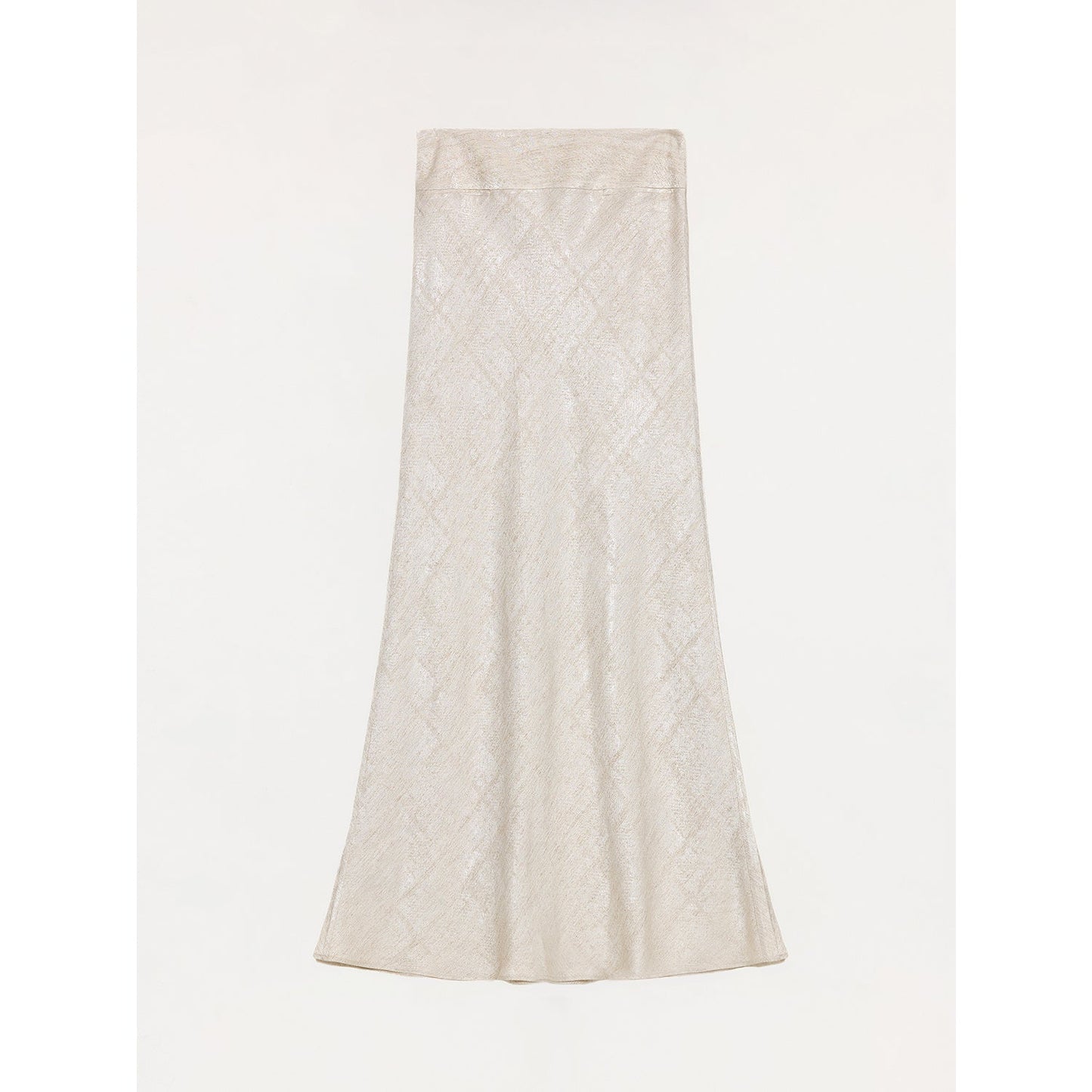 Tencel Wool Original Cashew Print Round Neck Slim Long Sleeve and Skirt"Vintage - Italiqo