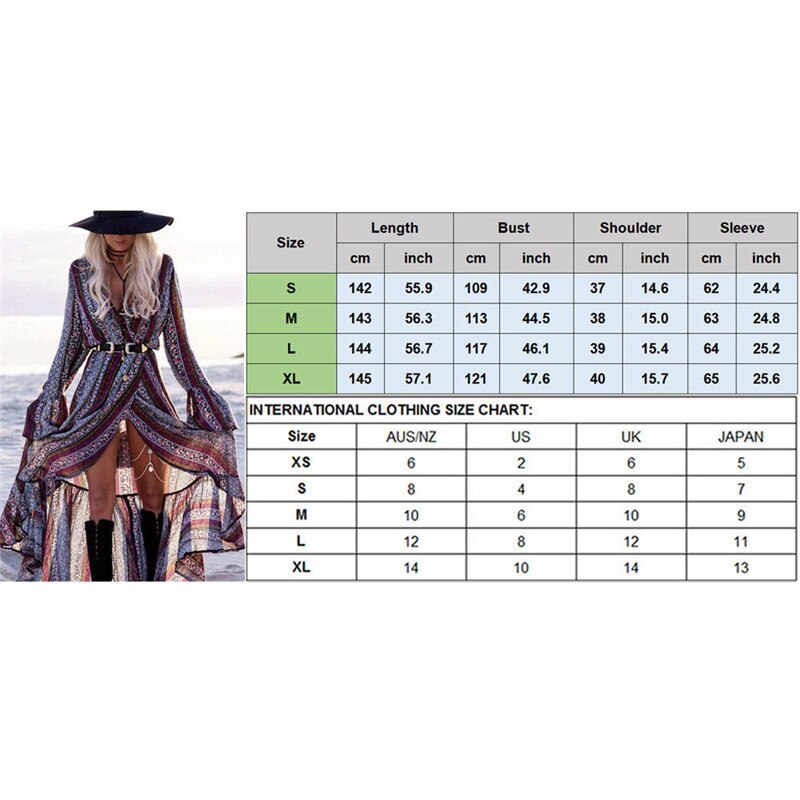 Women Summer Dress Boho Style Women Long Maxi Evening Party Dress Sexy Vintage - Italiqo