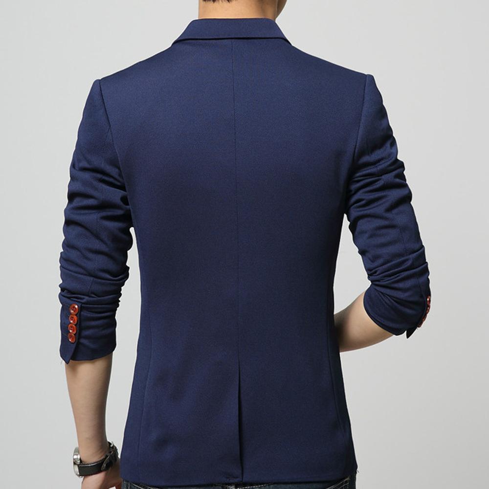 Mens One Button Slim Fit Blazer - Italiqo