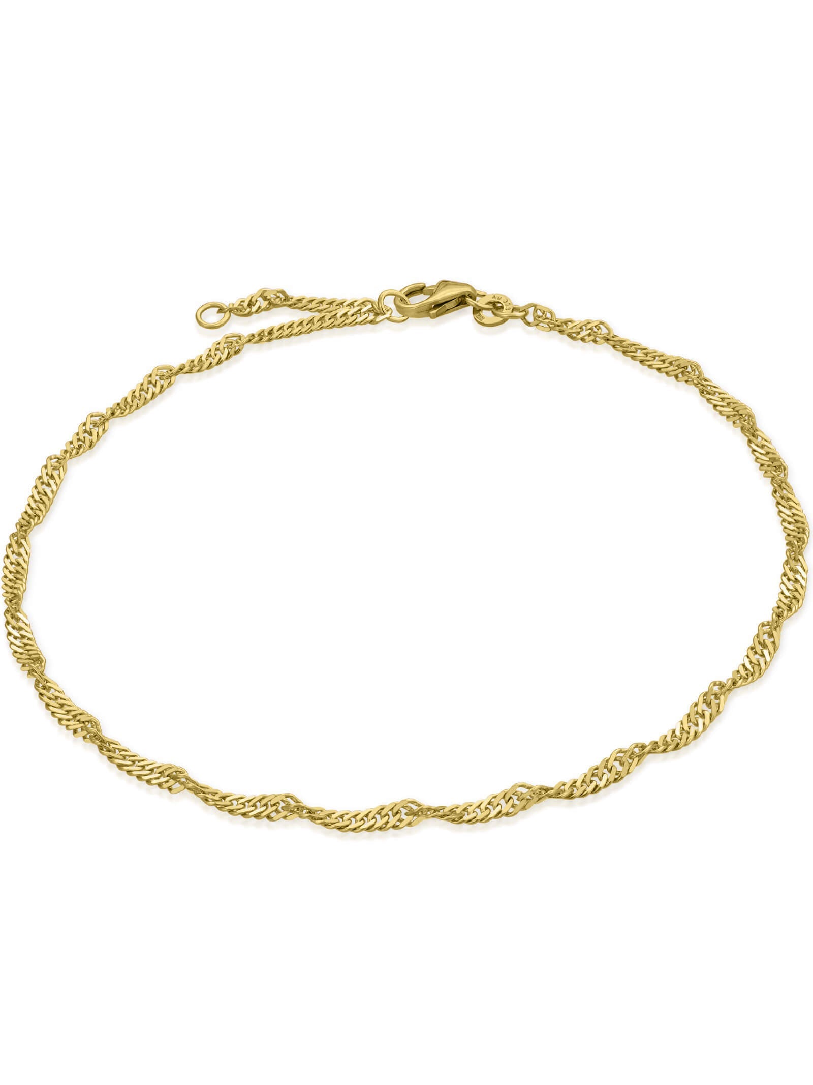 Fußkette Singapurkette SINGAPORE Original 8k Gold-0