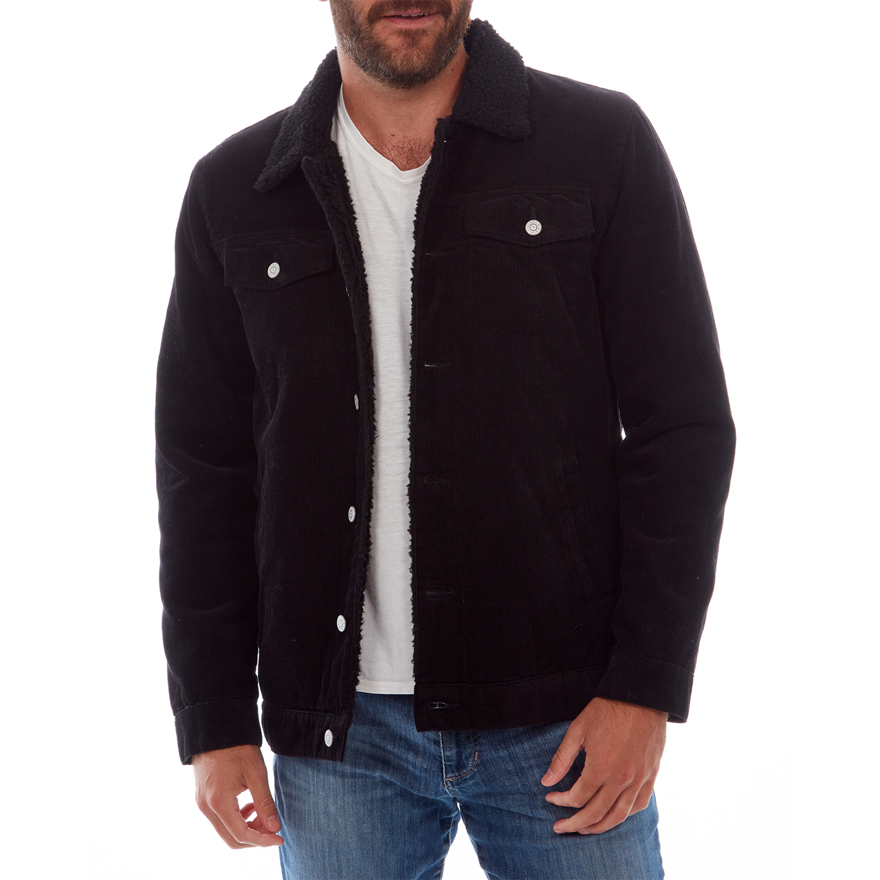 Kolton Corduroy Trucker Jacket - Italiqo