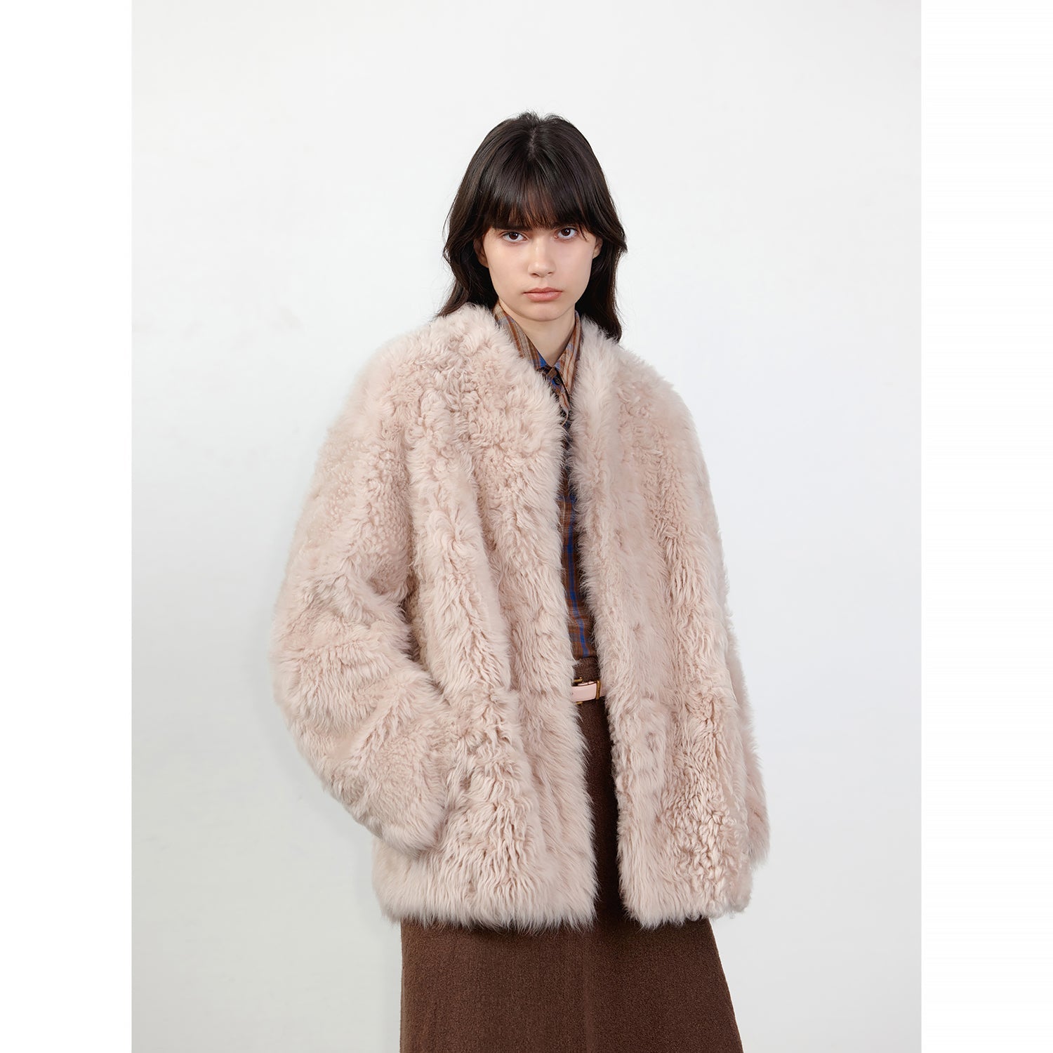 Sea of Love Accompaniment Casual Stand-Up Collar Tuscan Sheepskin - Italiqo