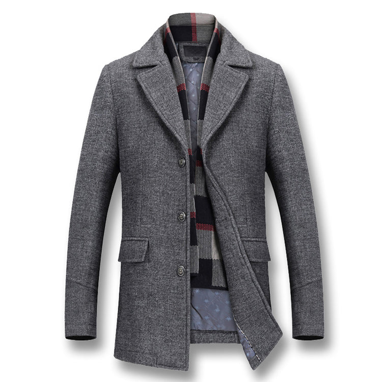 Men's Winter Coats Thick Cotton Wool Jackets - Italiqo