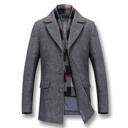 Men's Winter Coats Thick Cotton Wool Jackets - Italiqo