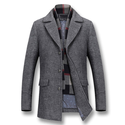Men's Winter Coats Thick Cotton Wool Jackets - Italiqo