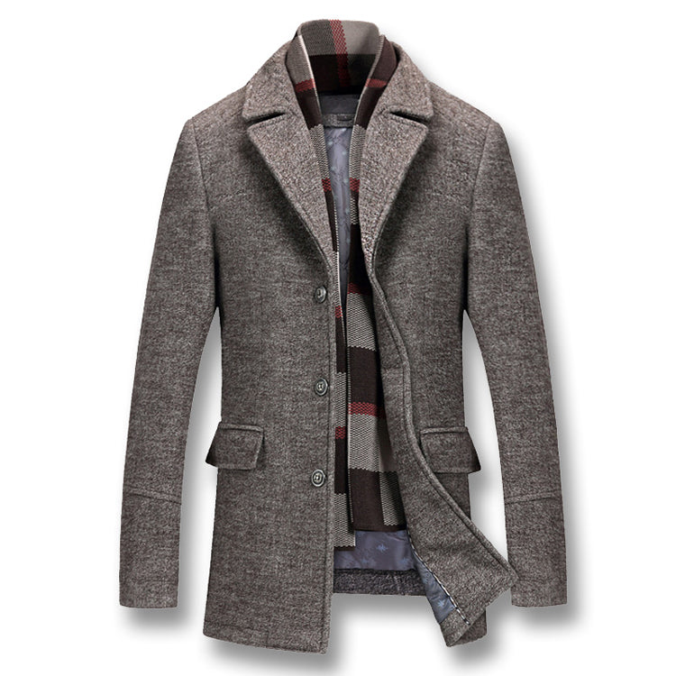 Men's Winter Coats Thick Cotton Wool Jackets - Italiqo