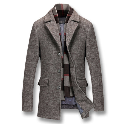 Men's Winter Coats Thick Cotton Wool Jackets - Italiqo