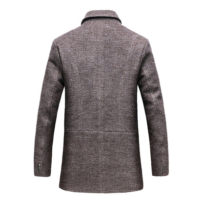 Men's Winter Coats Thick Cotton Wool Jackets - Italiqo