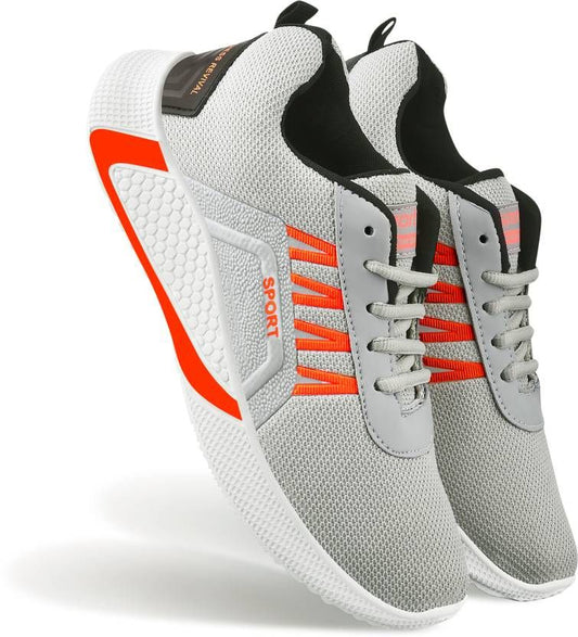 Trendy Running Shoes For Men (Size-9) (Color-ORANGE) - Italiqo
