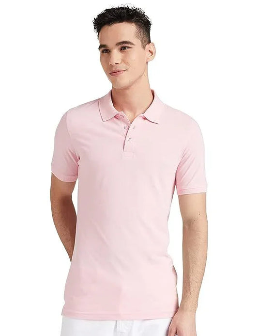 SJNX Men's Solid Cotton Rich Polo T Shirt | Collar Tshirts | Half - Italiqo