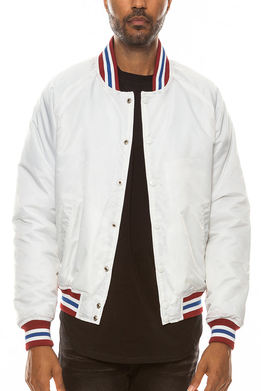 Classic Varsity Windbreaker Bomber Jacket - Italiqo