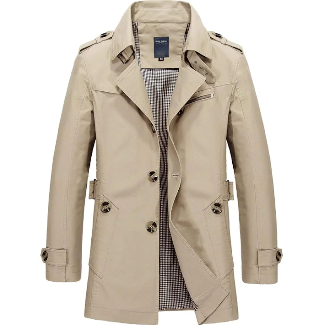 Mens Classic Trench Coat - Italiqo