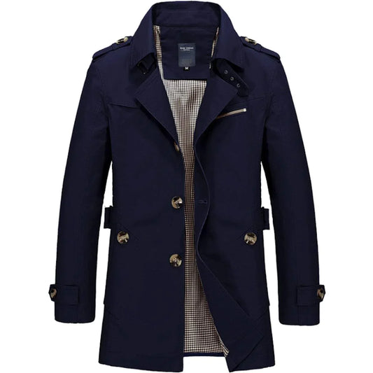 Mens Classic Trench Coat - Italiqo
