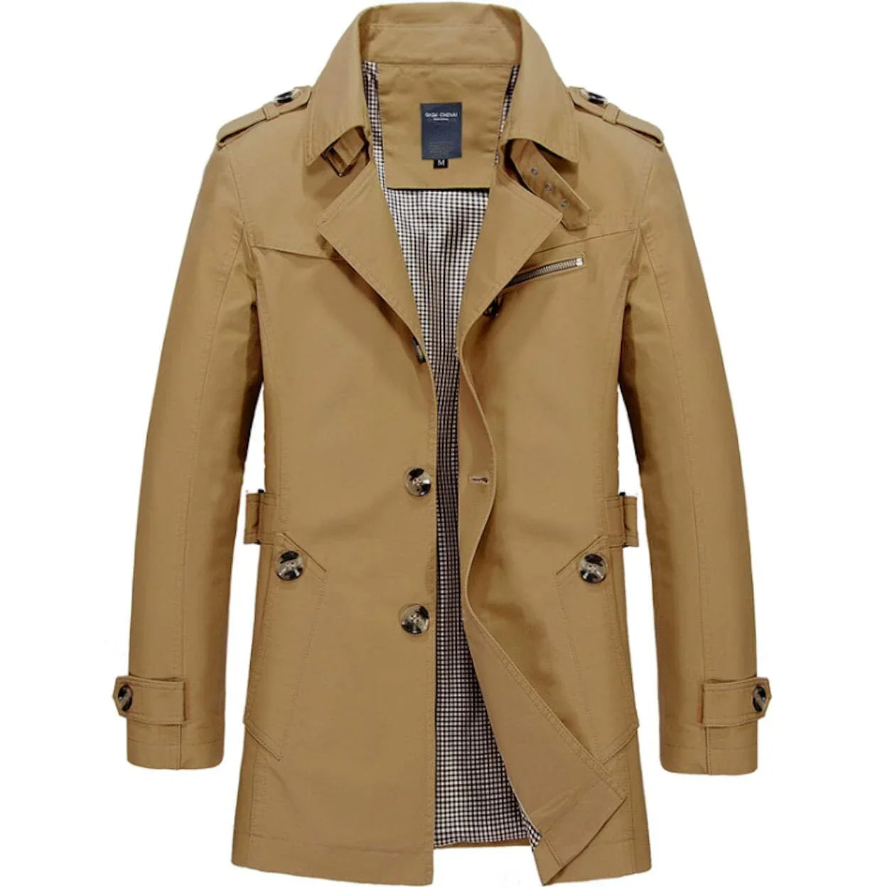Mens Classic Trench Coat - Italiqo